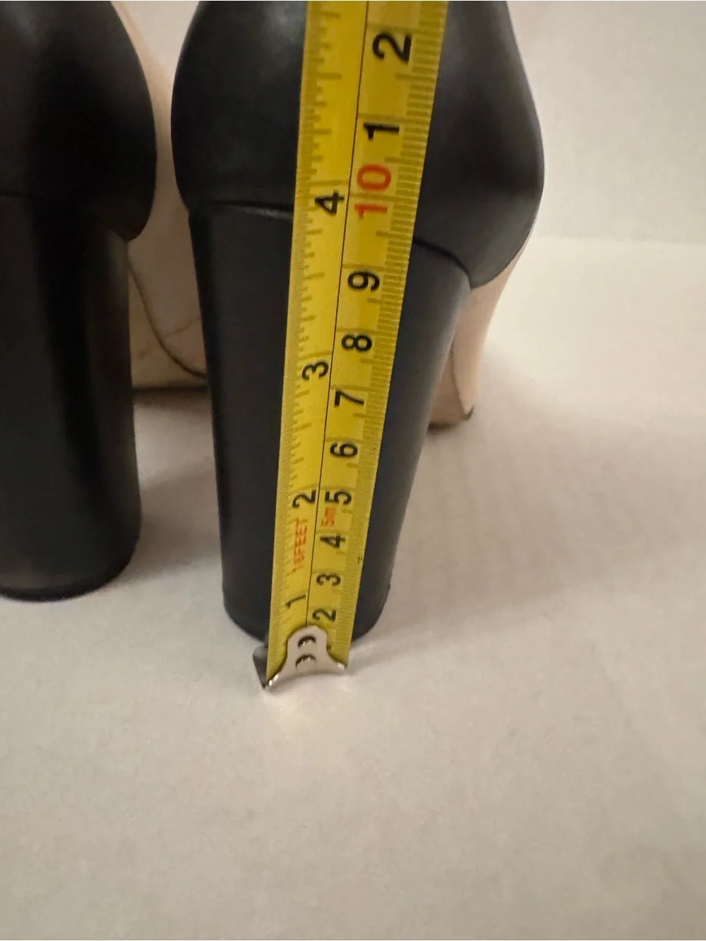 Banana Republic Beige, Taupe & Black Colorblock Block Heel Pumps - Picture 5 of 13